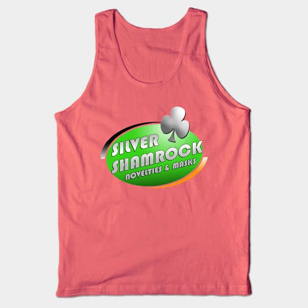 Silver Shamrock Tank Top by ArtbyMyz